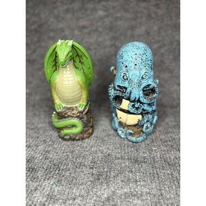 Old Spice Deodorant Case Holder Lot Dragon and Kraken Octopus Collectible